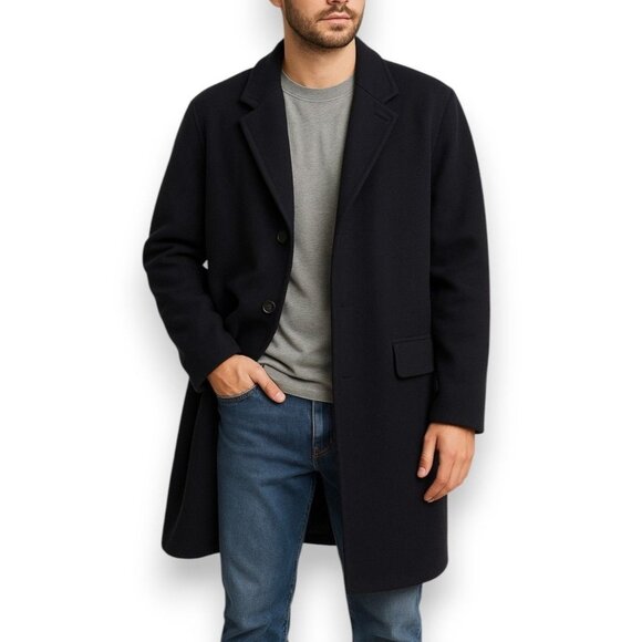 Vintage CHRISTIAN DIOR Wool Overcoat Union Made w/ COA - Picture 1 of 15